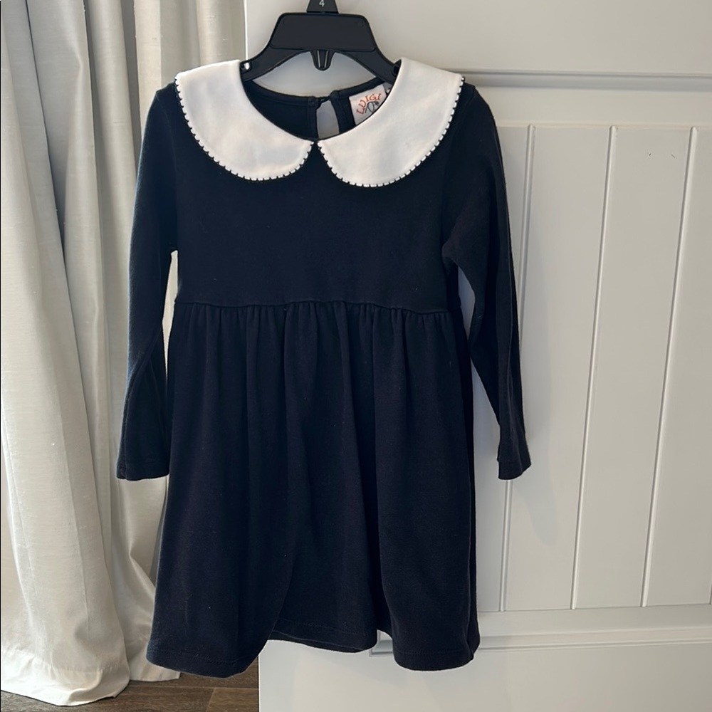 Luigi kids navy dress